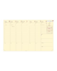 Einlagen für Terminkalender Wöchentlich
