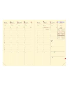 Einlagen für Terminkalender Wöchentlich