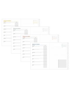 Einlagen für Terminkalender Wöchentlich