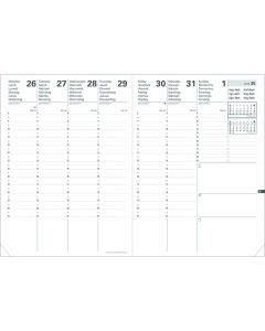 Einlagen für Terminkalender Wöchentlich