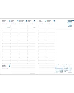 Einlagen für Terminkalender Wöchentlich