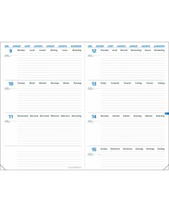 Einlagen für Terminkalender Wöchentlich
