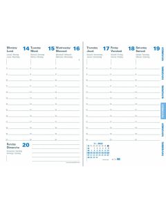 Einlagen für Terminkalender Wöchentlich