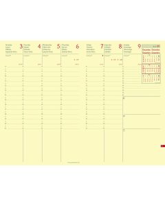 Einlagen für Terminkalender Wöchentlich