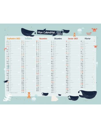 Kalender 12 Monate Animascot
